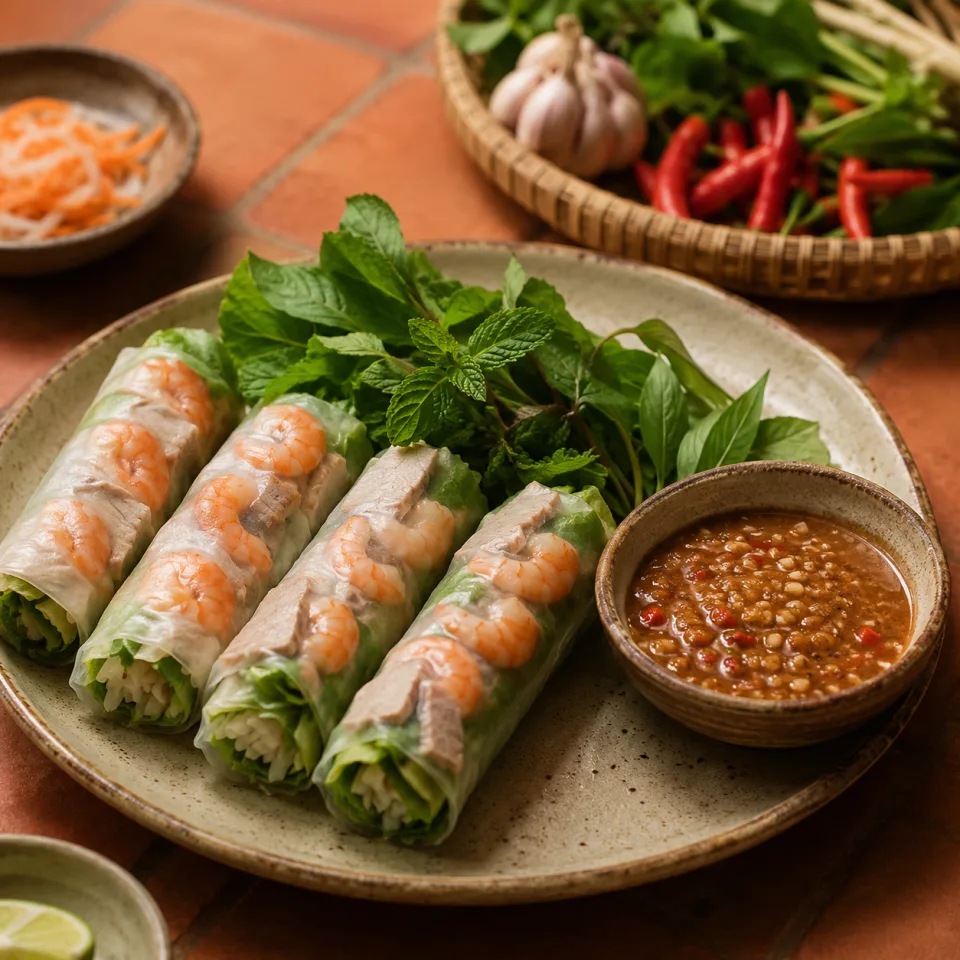 Món đặc biệt của quán bày ra đĩa